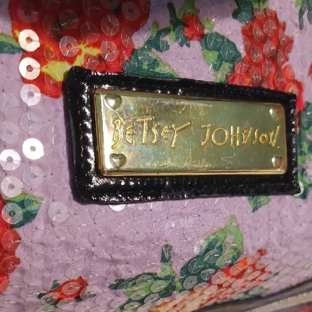 Betsey Johnson Purple and Red Travel Bag Floral Design - Picture 3 of 16